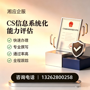 眉山CS信息系统化能力评估申报服务