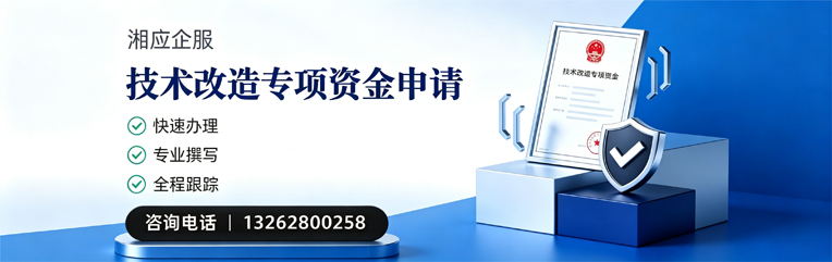 眉山技术改造专项资金申报服务