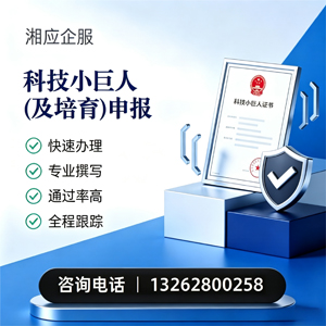 眉山科技小巨人及培育企业申报服务